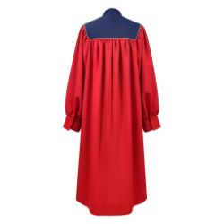 Choir Robe with Contrasting Yoke & Asymmetrical Stole