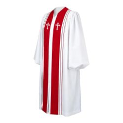 Luxury Clergy Robe with Embroidered Crosses