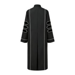 Pastor Clergy Button-Down - White Piping and Crosses