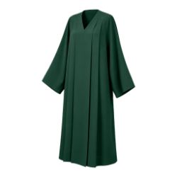 Pleated Choir Robe with V-Neck & Pullover Design